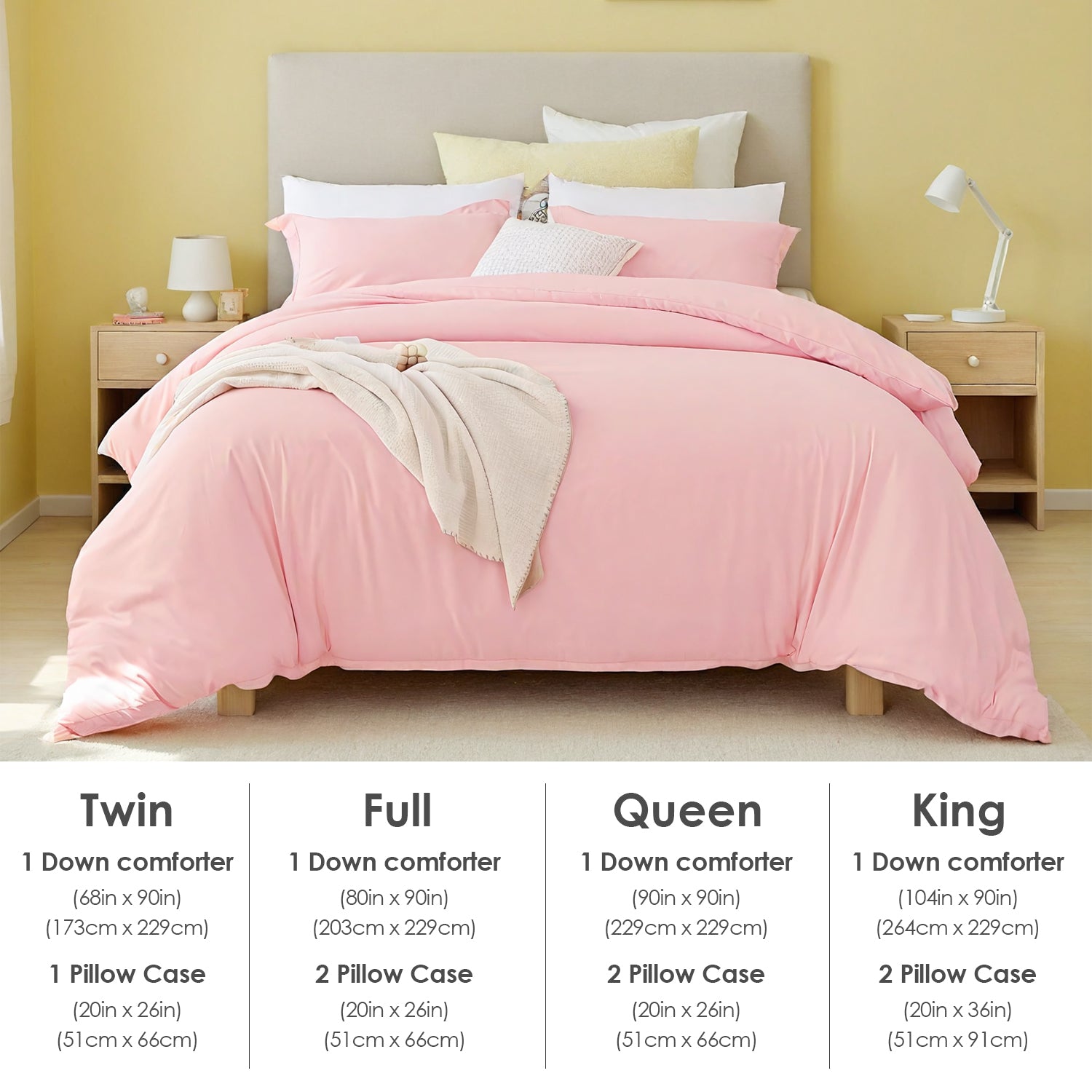 2-Pack White & Pink 3-Piece Bohemian Bedding Sets.Crafted From Durable, Abrasion-resistant Fabric That Maintains Excepti