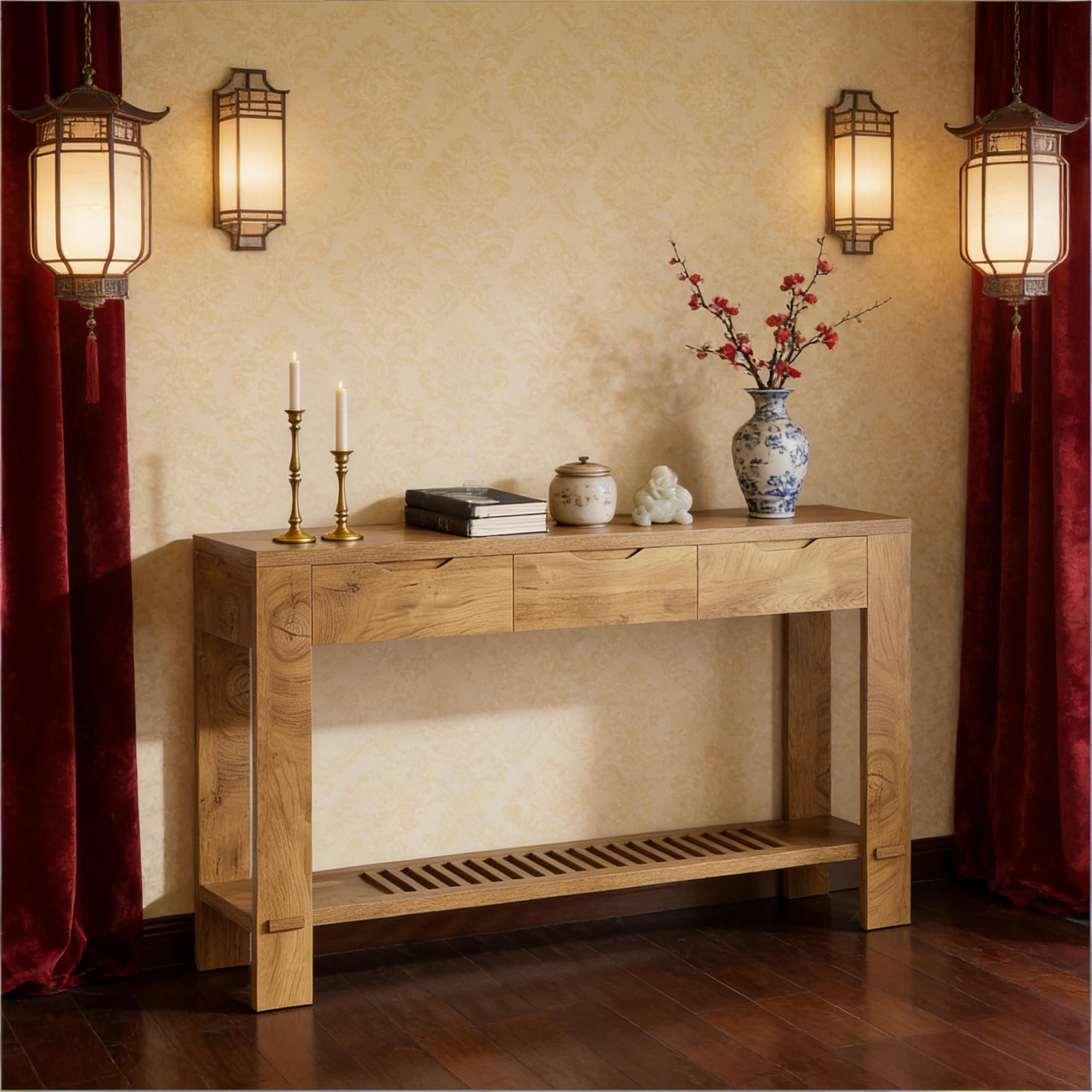 Authentic Console Table,Entryway Table,Display Organizer