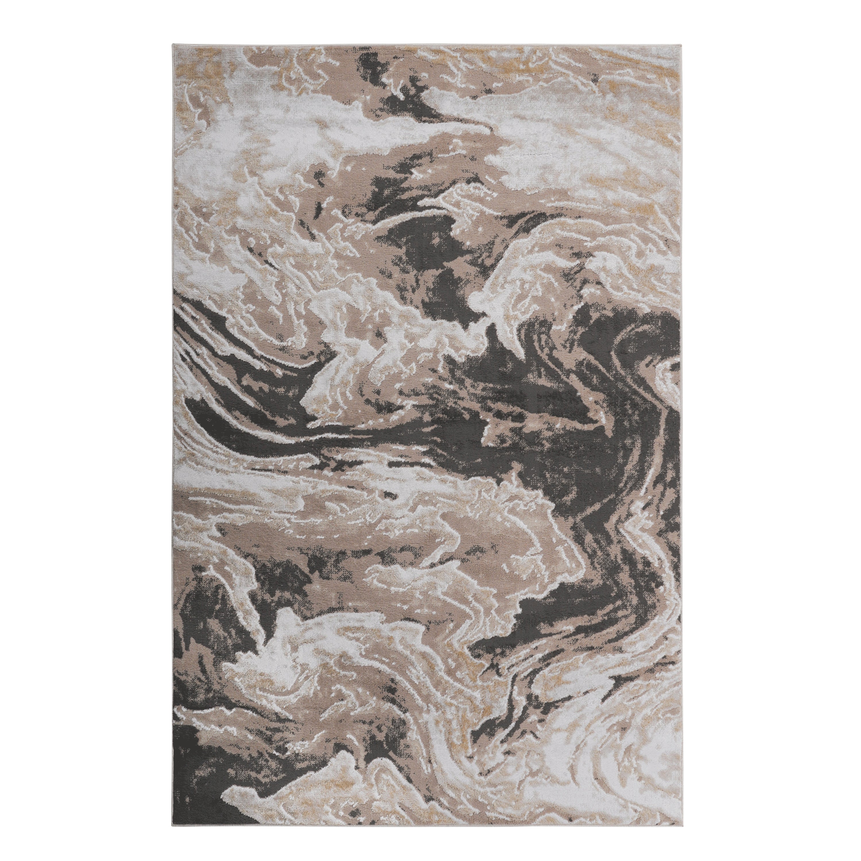 PAYAS  6X9 L.Brown  Abstract Area Rug