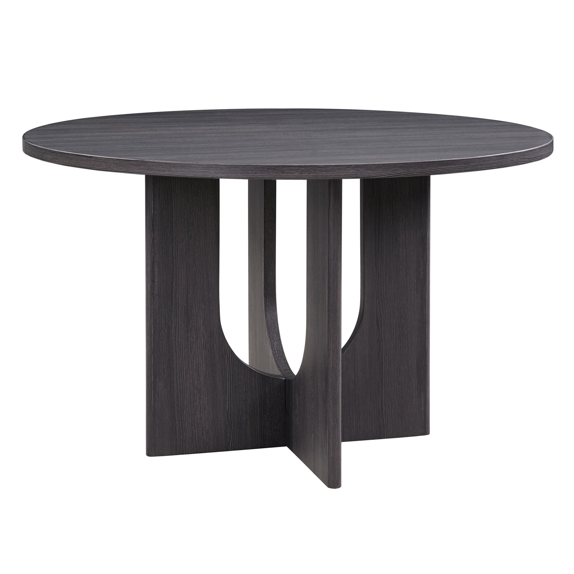 Modern Round Dining Table for 4, Farmhouse 47.3 inch Round Dining Table for Kitchen, Dining Room, Living Room, Antique B