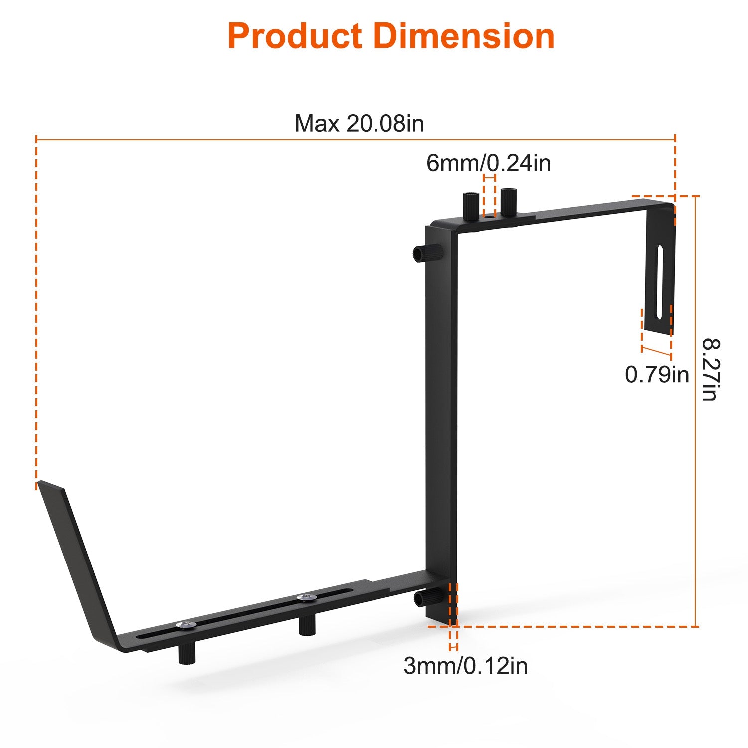 4Pcs Per Set Adjustable Planter Box Brackets Flower Box Holders Window Boxes Planters Hooks No Drill Railing Planter Mou
