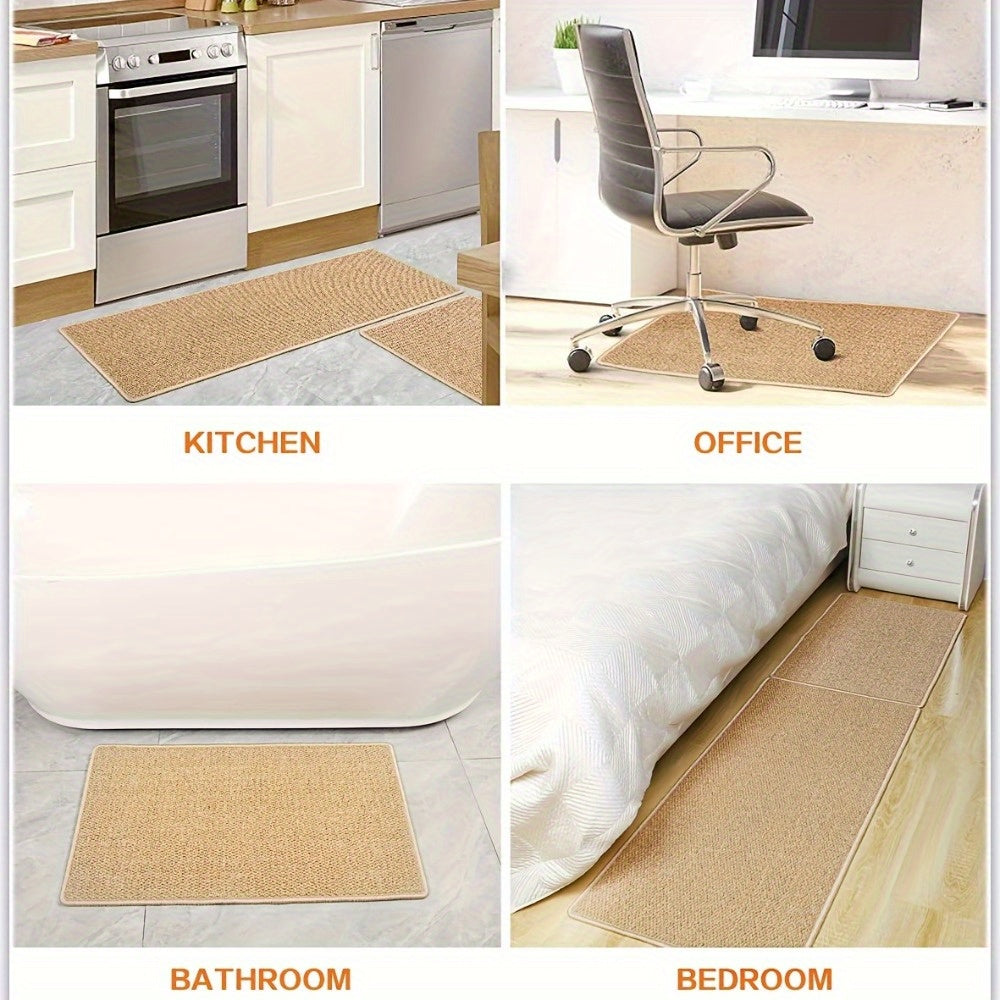 1Pc Laundry Room Rug And Mats 25X95In, Supert Absorbent Runner Rugs, Satin Resistant Washable Non Skid And Under The Sin