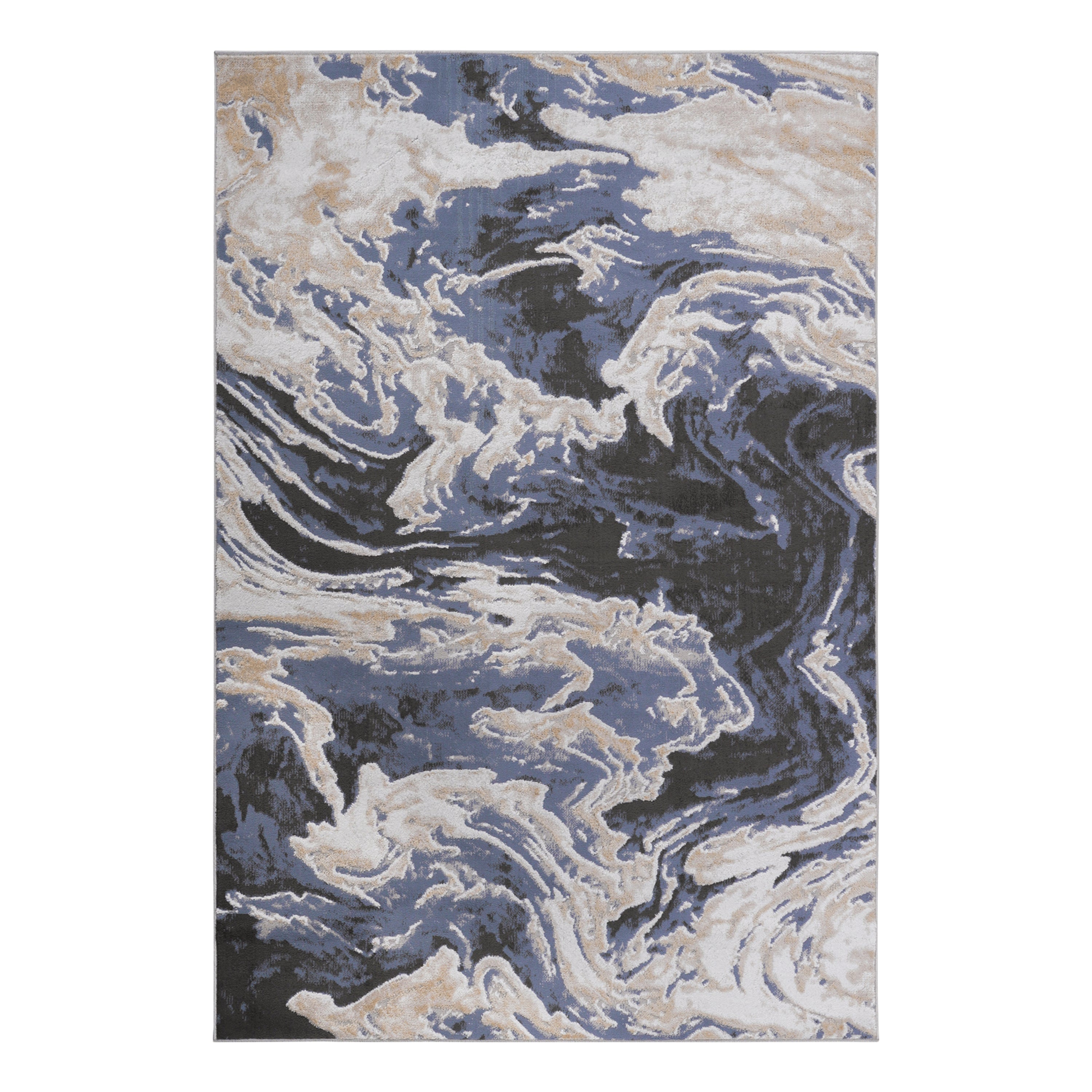 PAYAS  5X7 L.Blue  Abstract Area Rug