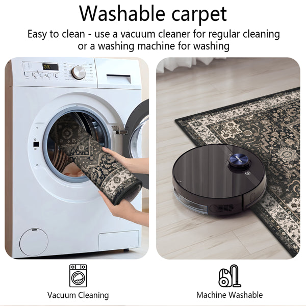 Kitchen Rug Sets Of 3 Washable Boho Kitchen Rugs And Runner Carpets Non Slip Kitchen Area Rug For Laundry Room Entryway