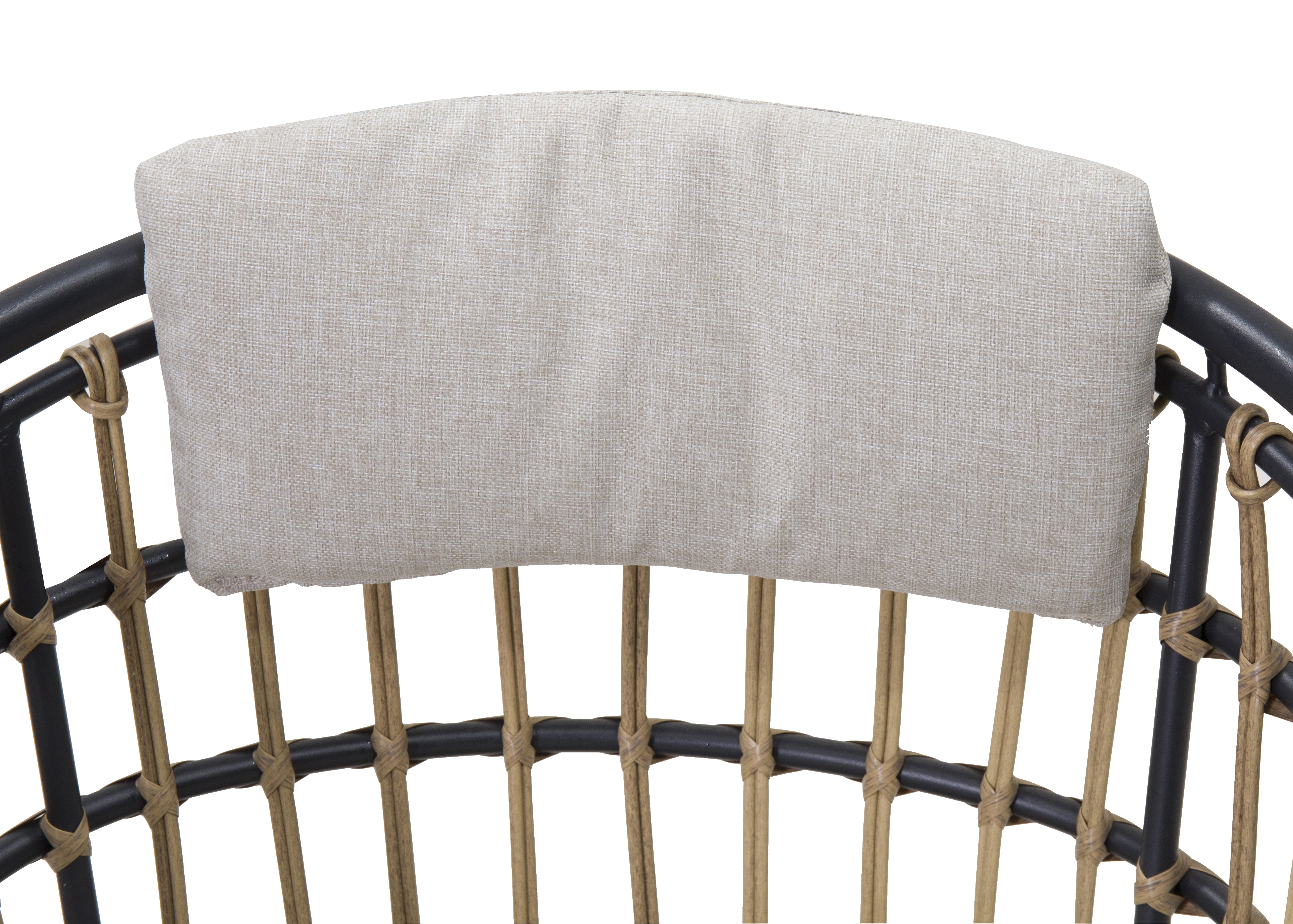 Outdoor Wicker Dining Chairs Set Of 2, Patio Dining Chairs With Cushions, Rattan Dining Armchairs For Lawn, Garden, Pool