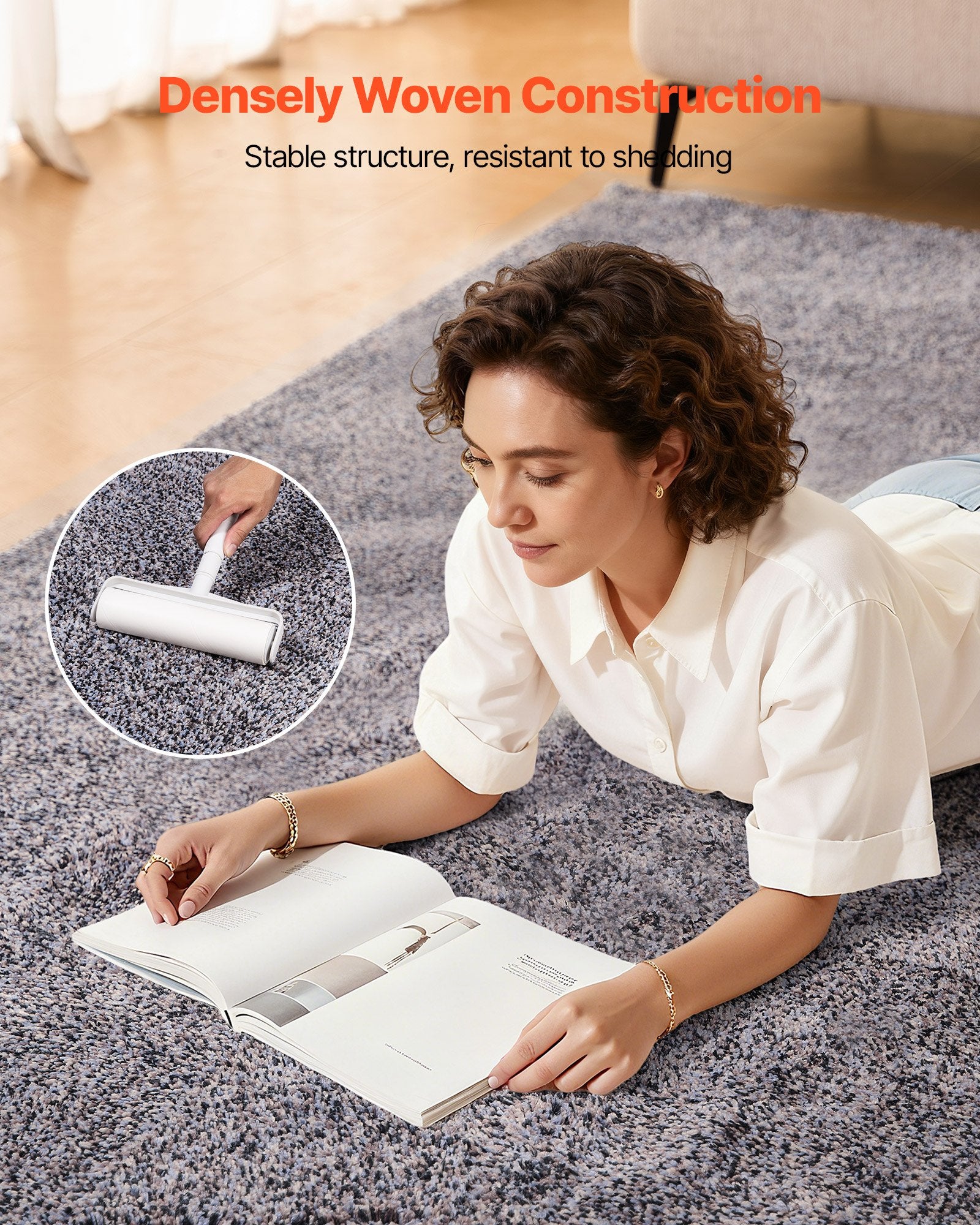 Indoor Plush Area Rugs, 9 X 12 Ft Plush Carpet, Area Rugs Furry With Long Plushs Pile, Thick & Durable High-Pile Rug For