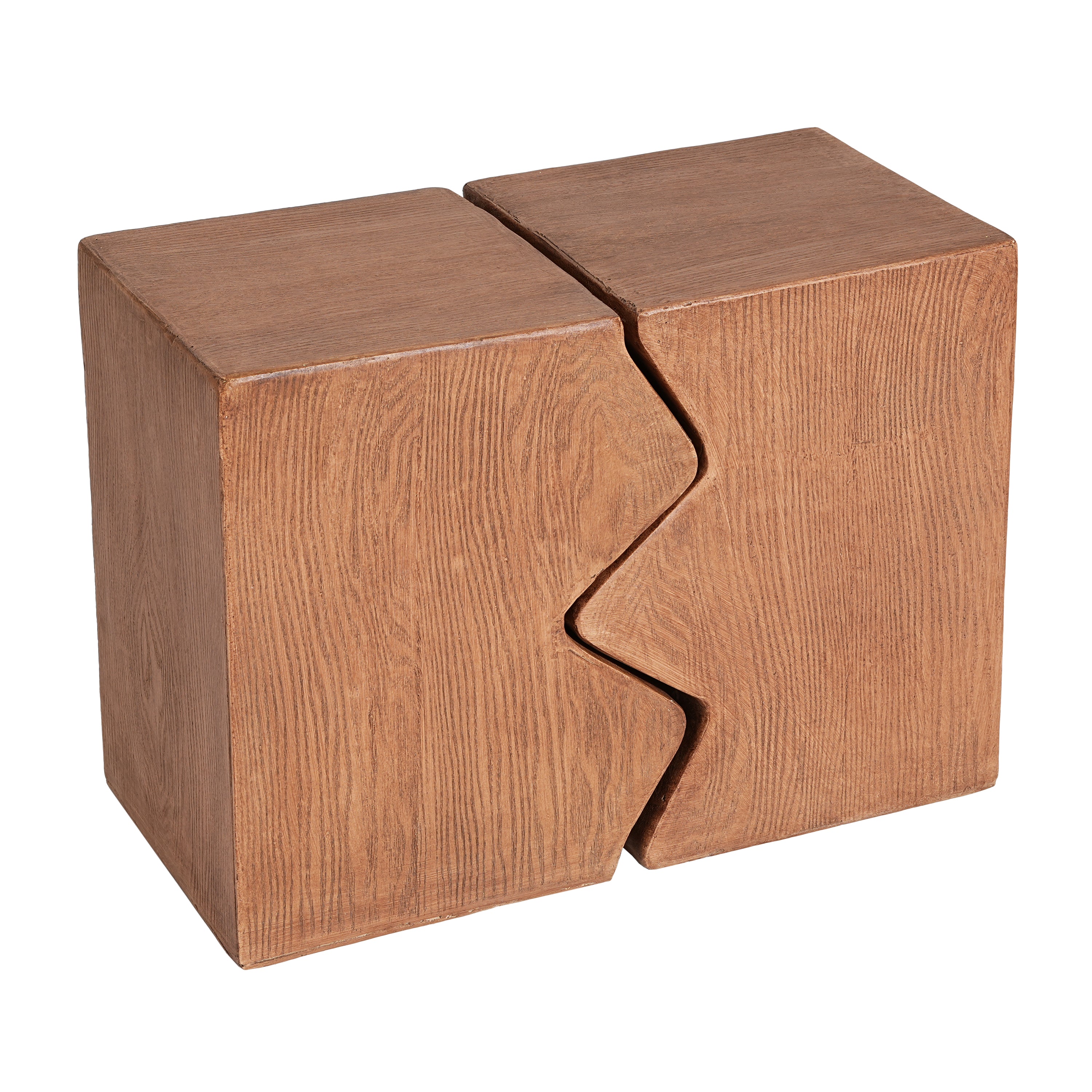 MGO Side Table, Set Of 2 Rectangular Outdoor Side Tables, Decorative Garden Stools For Indoor Outdoor, Accent Table,Pati