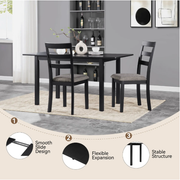 59 Extendable Dining Table, Modern House Dining Room Table For 4-8, Wooden Kitchen Table , Dining Room, Working Office,