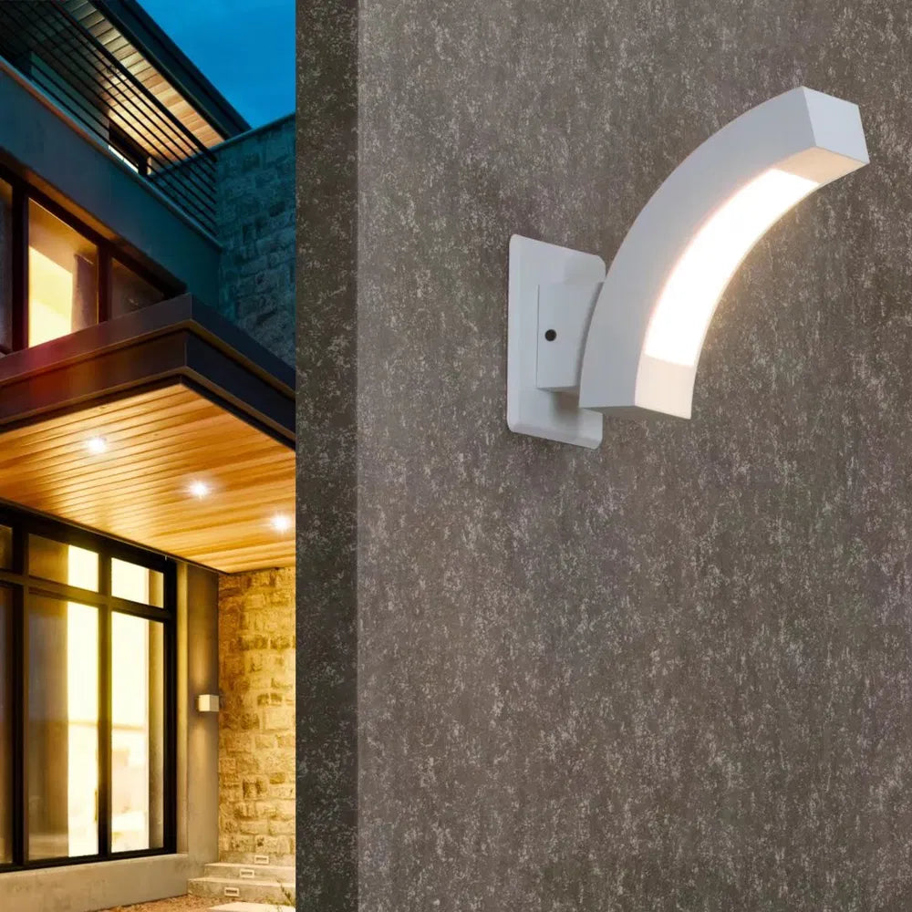 Inowel Wall Lights Outdoor Wall Sconce Modern LED Patio Porch Lights Aluminum Exterior Light Fixture Waterproof IP54 For