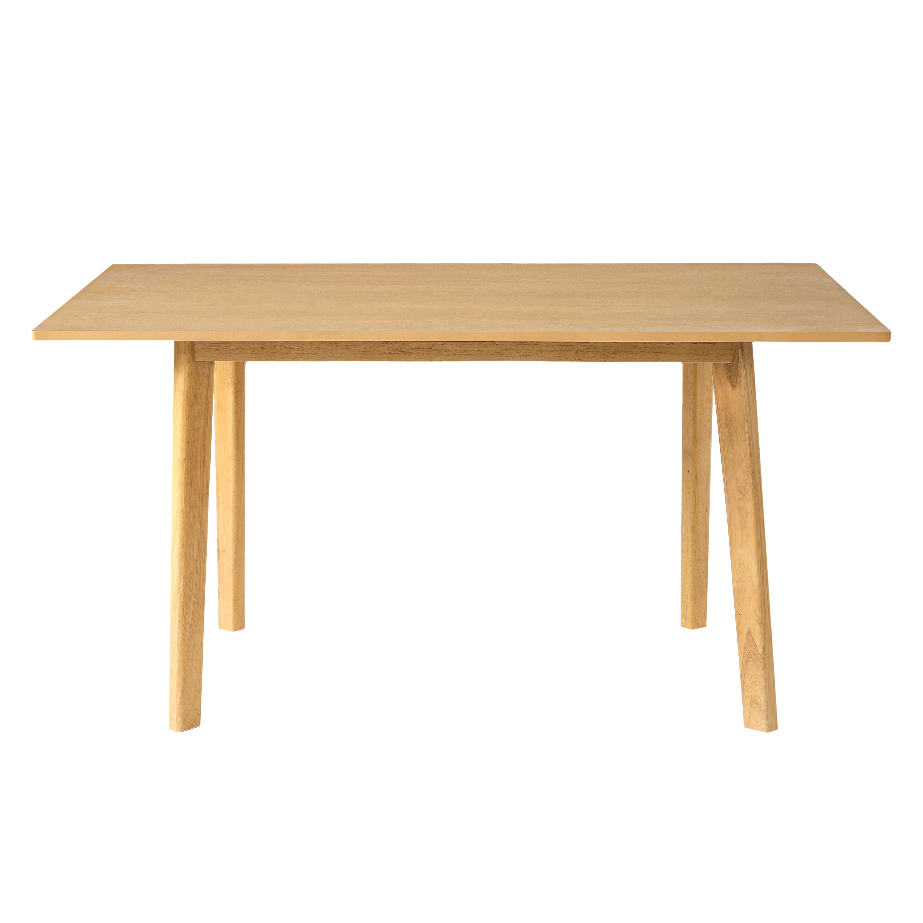 60  Rustic Farmhouse Dining Table - Solid Wood Frame, Minimalist Modern Dining Table For Kitchen, Dining Room, Living Ro