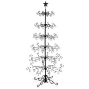 6ft Wrought Iron Christmas Tree, Metal Ornament Display Tree Stand For For Holiday Party Home Decor, Indoor & Outdoor De