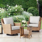 Outdoor Wicker Side Table Patio Side Tables for Outside