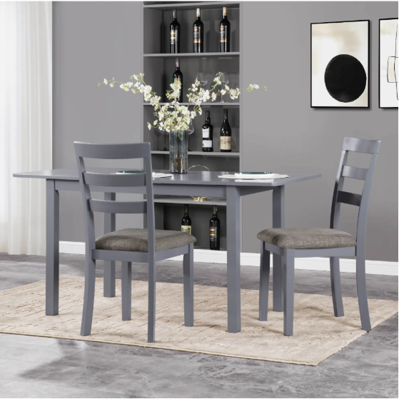 59 Extendable Dining Table, Modern House Dining Room Table For 4-8, Wooden Kitchen Table , Dining Room, Working Office,