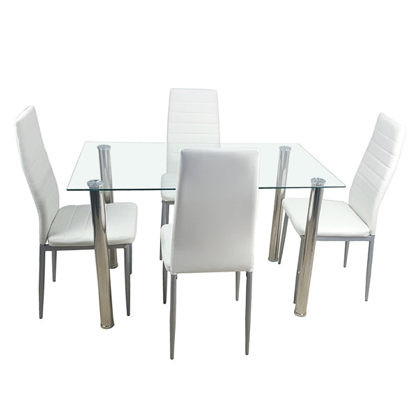4 PU Leather Dining Chairs