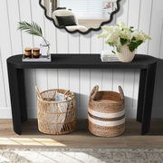 60 Thick Top Entryway Table, Curved Legs, Support The Installation Of Inward-facing Or Outward-facing For Sofas, Entrywa