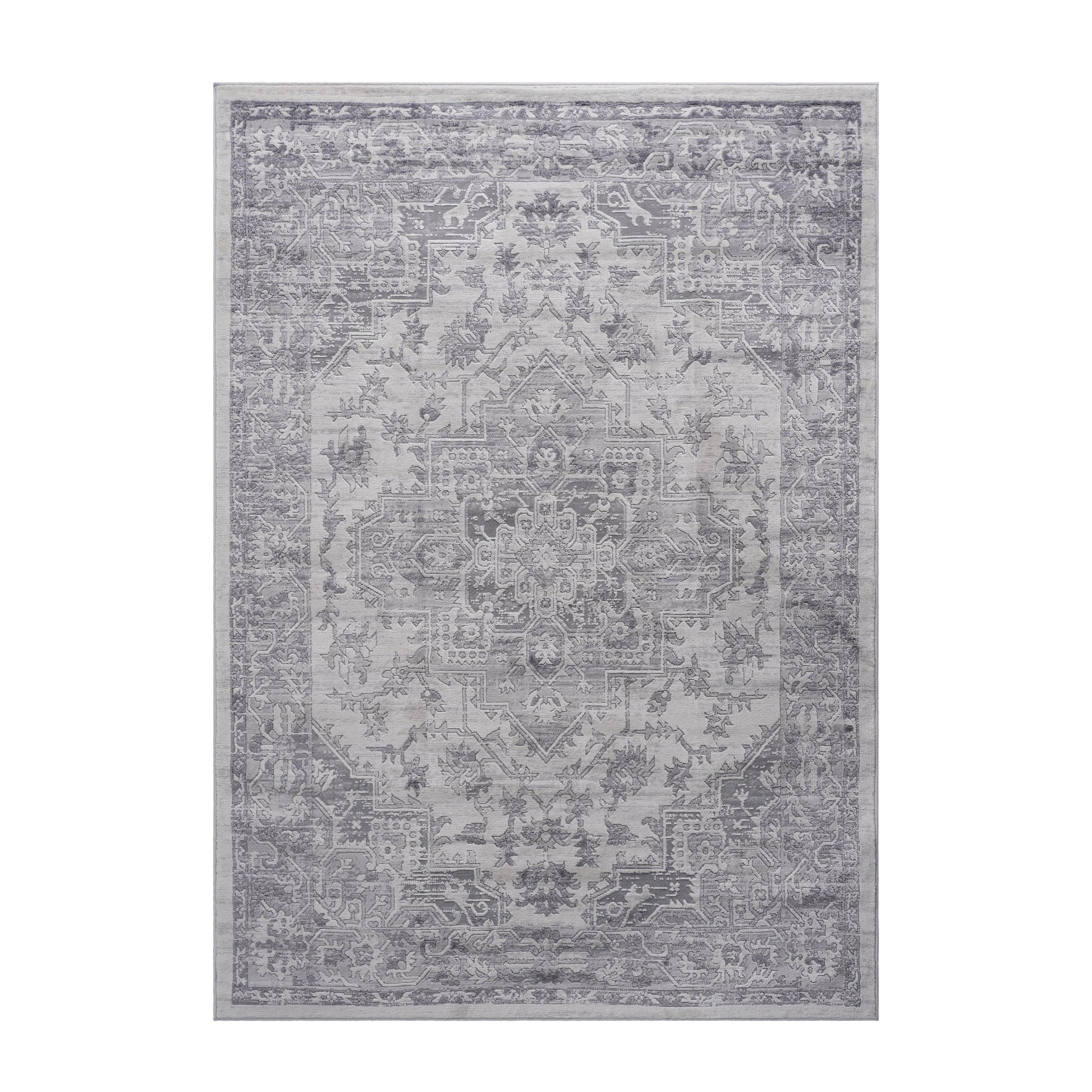 MARFI Collection8X10 Silver  Oriental Area Rug