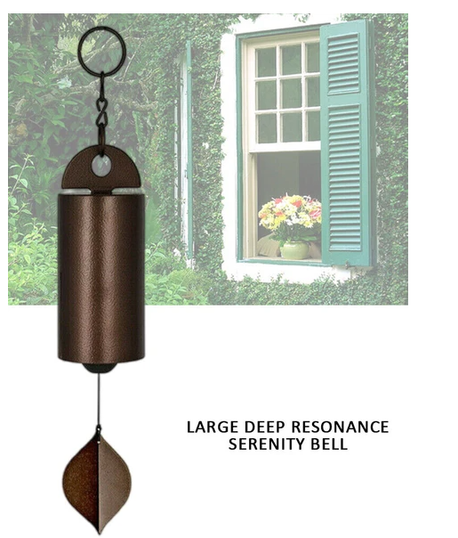 Large Deep Resonance Serenity Metal Bell Heroic Wind Chimes Outdoor Garden Decor