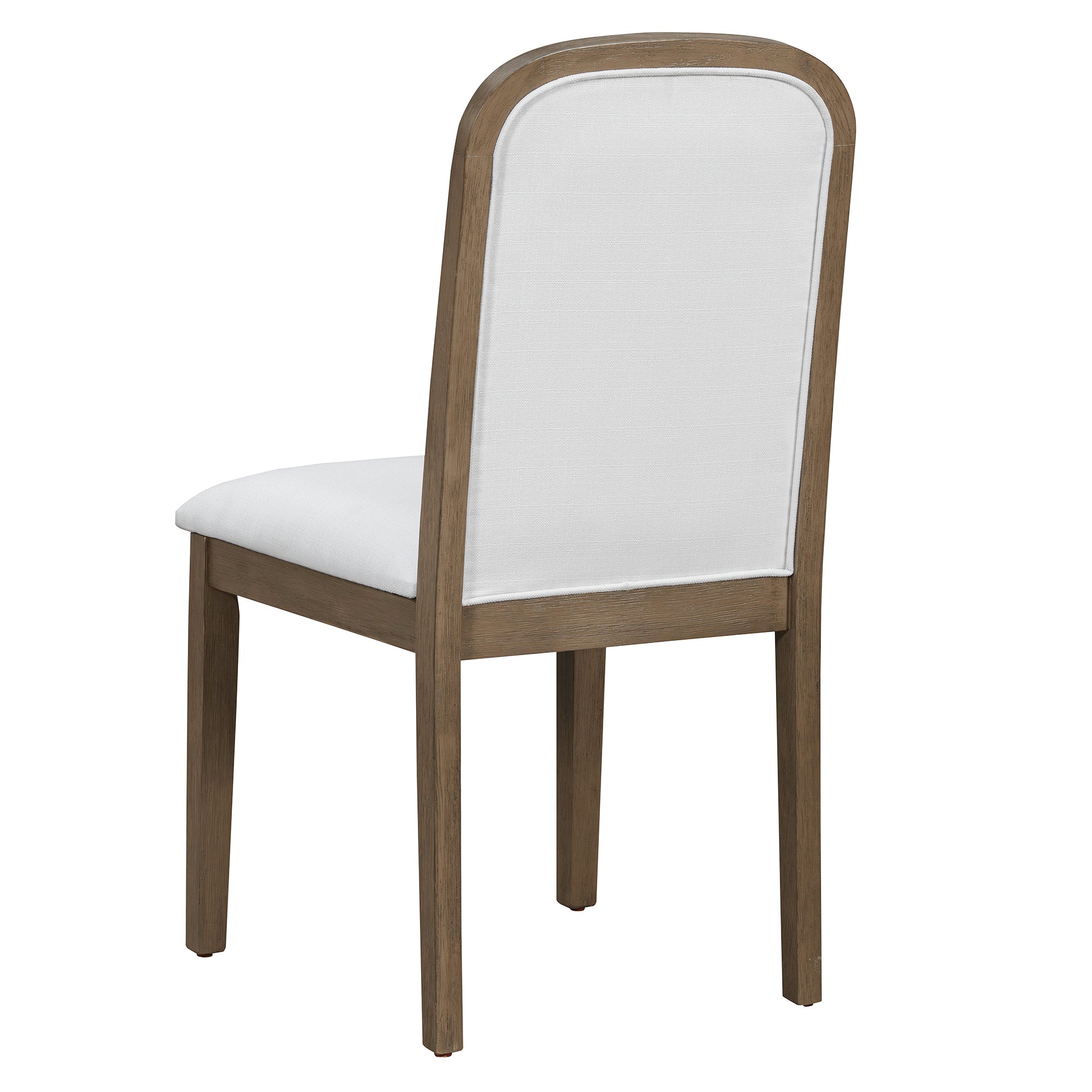 TREXM Vintage Style Dining Chair Set With 4 Upholstered Chairs For Dining Room And Living Room  Espresso