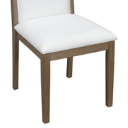 TREXM Vintage Style Dining Chair Set With 4 Upholstered Chairs For Dining Room And Living Room  Espresso