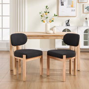 Wooden Dining Chairs Set of 2