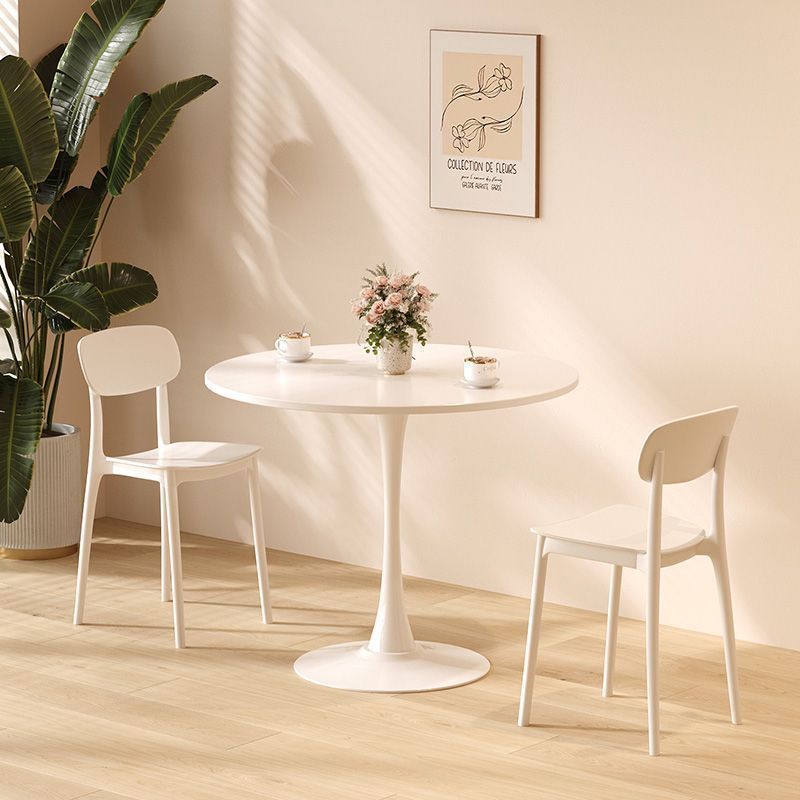 Modern Round Dining Table, 31.5' Kitchen Dining Room Furniture, Coffee Table, Leisure Table, Living Room Table, Oval Din