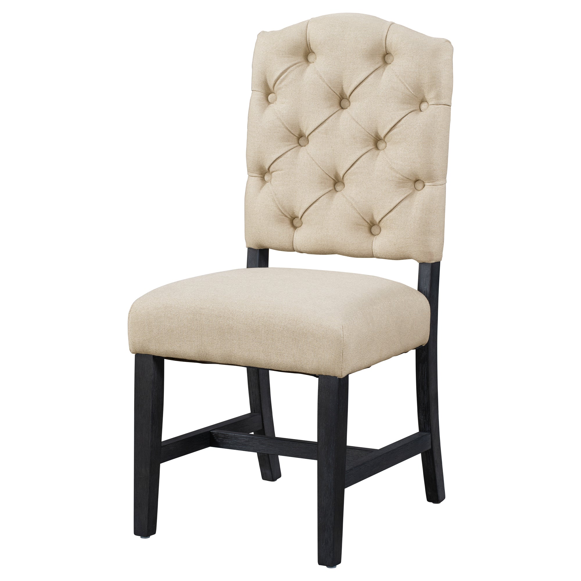 TREXM Retro Style Dining Chair Set With 2 Upholstered Chairs For Dining Room And Living Room  Espresso