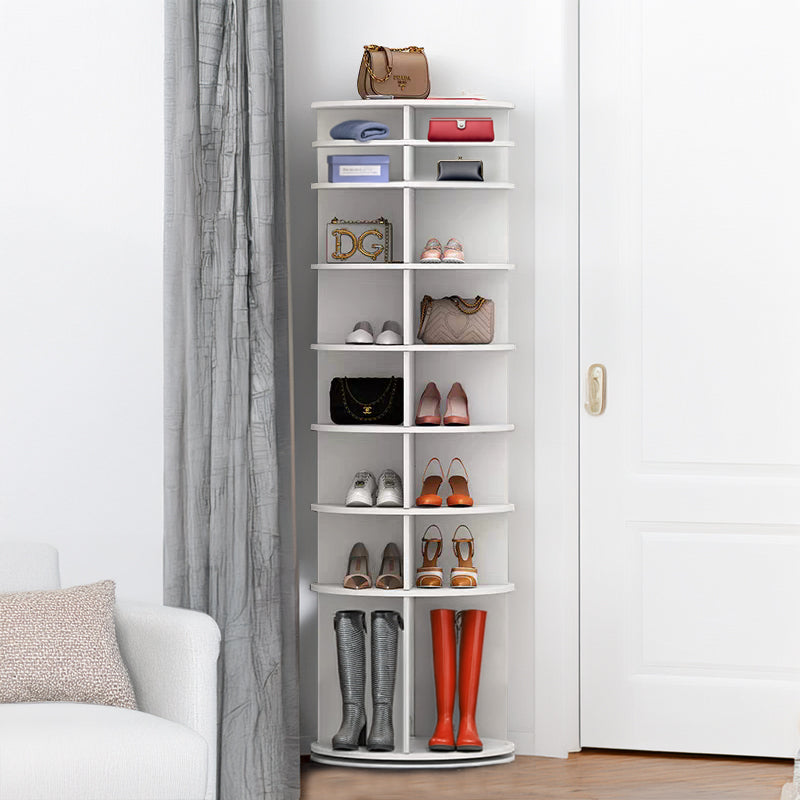 8 Tier Rotating Shoe Rack Tower, Spinning Shoe Display, Shoe Organizer,360 Shoe Rack Storage Round Carousel, Vertical Ha