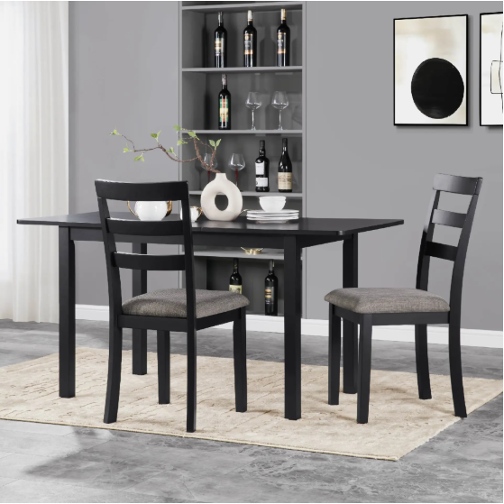 59 Extendable Dining Table, Modern House Dining Room Table For 4-8, Wooden Kitchen Table , Dining Room, Working Office,
