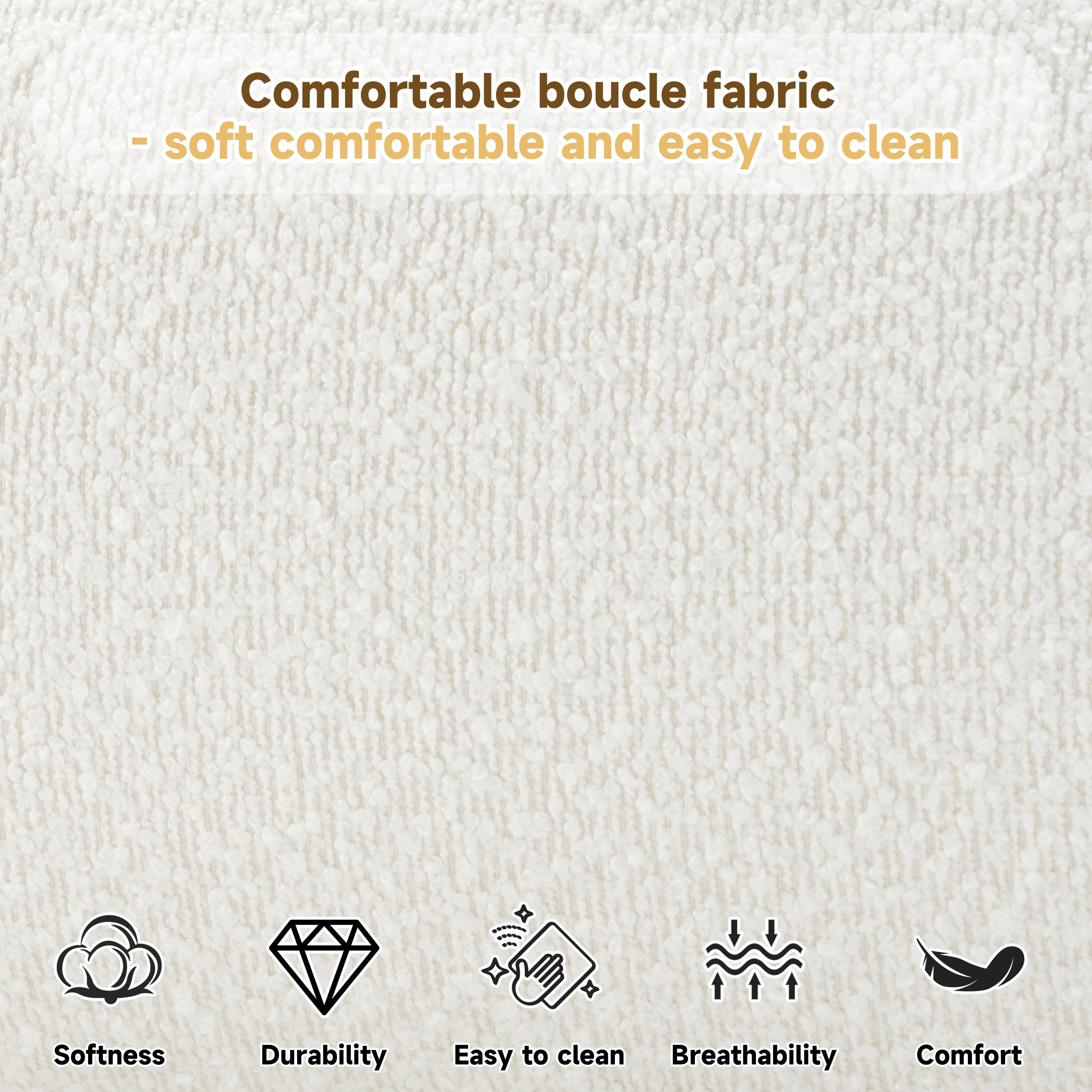 Cream Style Fabric Upholstered Bed, Simple Modern Bedroom Double Bed,King