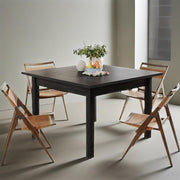 Wood Dining Table Modern Kitchen Table For Dining Room Living Room, 2-4 People Dining Room Table Square Dinner Tables Wi