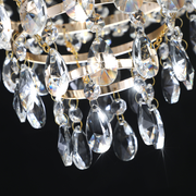 Golden Crystal Chandelier, Large Modern Luxury Chandelier, Suitable For Living Room, Dining Room, Bedroom, Hallway - No