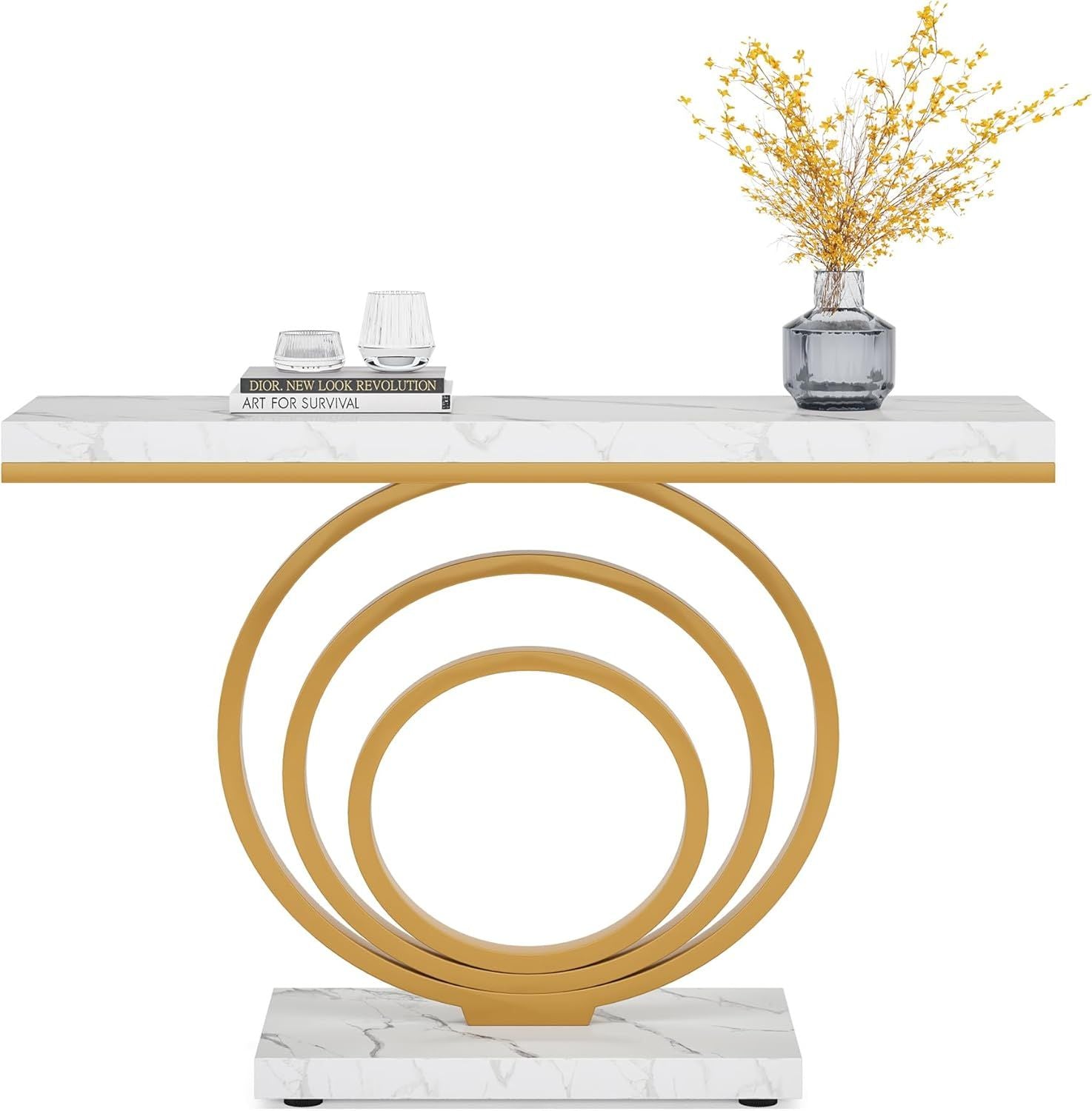 Console Table Gold Entryway Table