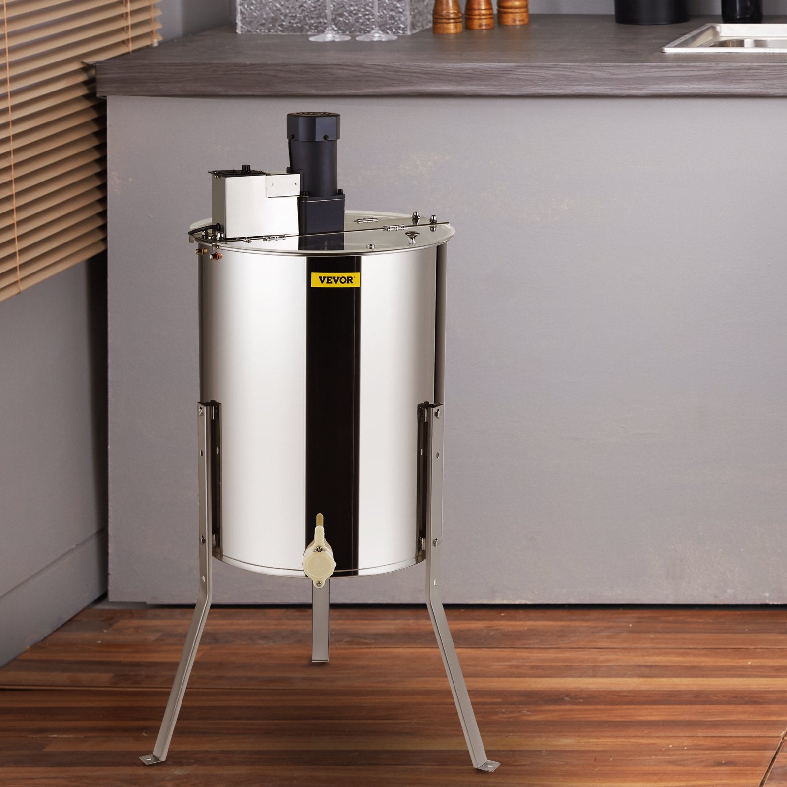 VEVOR Electric Honey Extractor,  Frames Honey Spinner Extractor, Stainless Steel Beekeeping Extraction, Apiary Centrifug