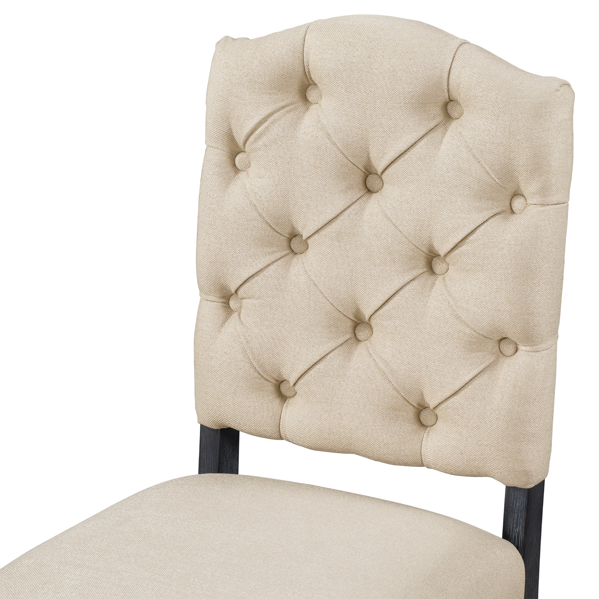 TREXM Retro Style Dining Chair Set With 2 Upholstered Chairs For Dining Room And Living Room  Espresso