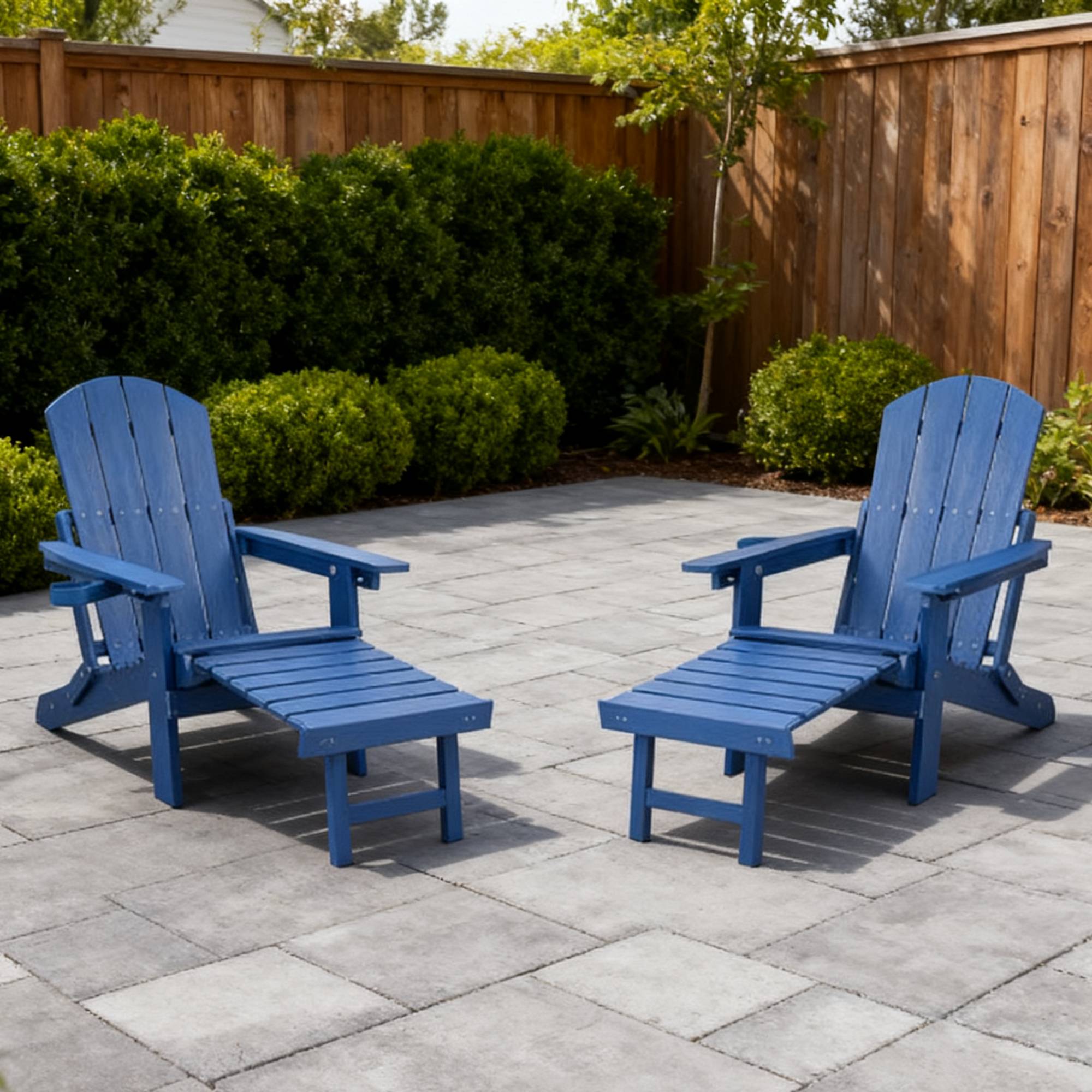 2-Piece All-Season Outdoor Lounge Chairs For Patio Leisure & Garden Relaxation Moments