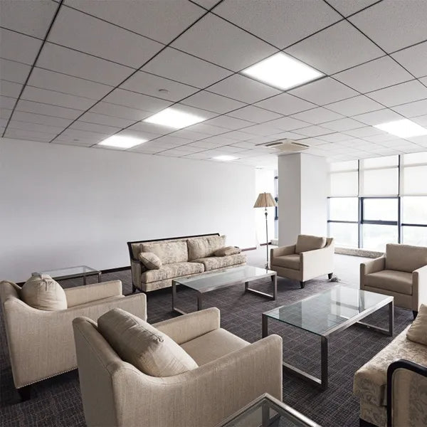 2Packs LED Panel Light 4800LM 7500K Ceiling Lighting 150W Equivalent LED Troffer Recessed Edge-Lit