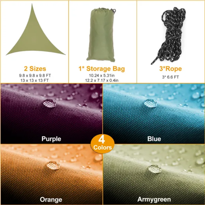 13.12ft Shade Sail Patio