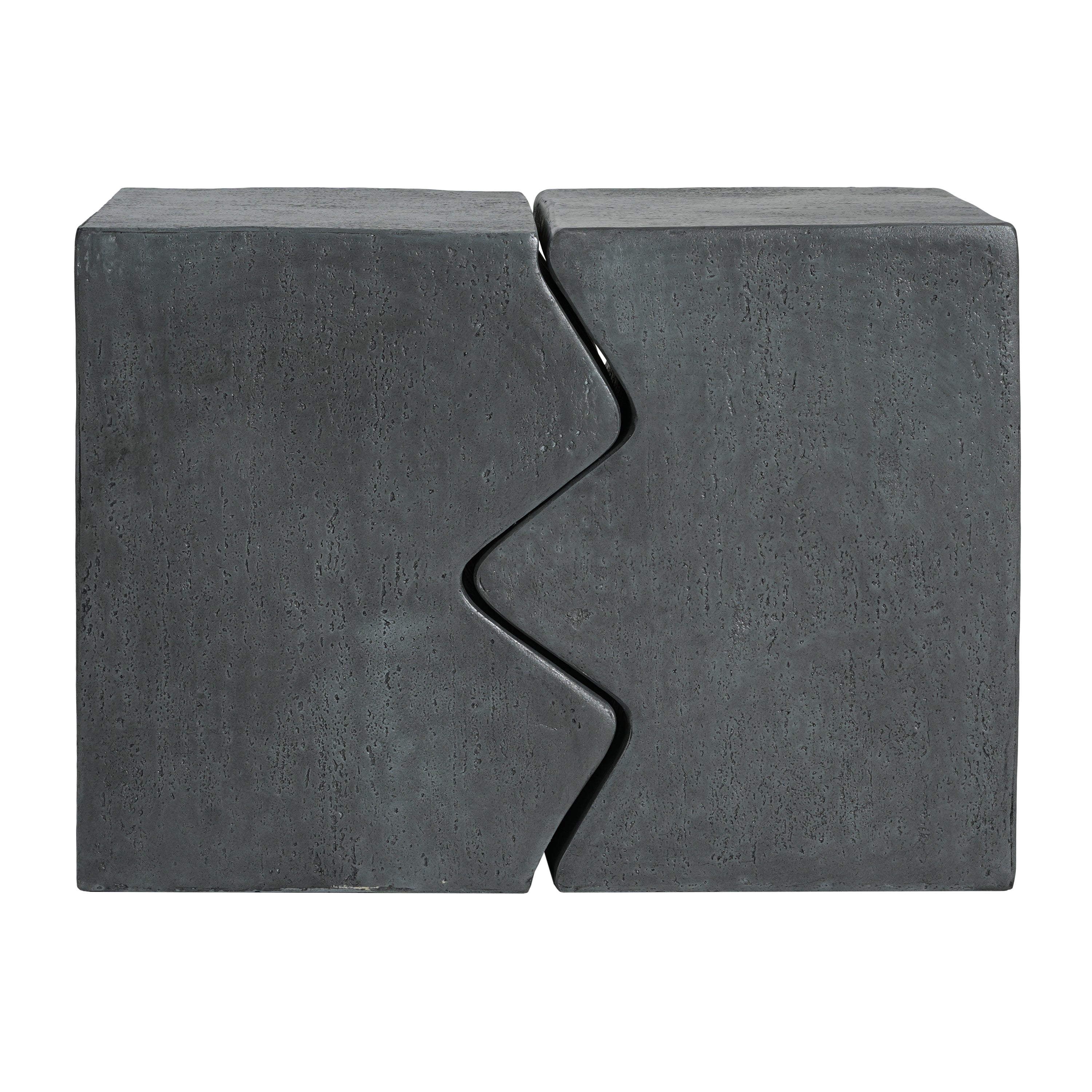 MGO Side Table, Set Of 2 Rectangular Outdoor Side Tables, Decorative Garden Stools For Indoor Outdoor, Accent Table Pati