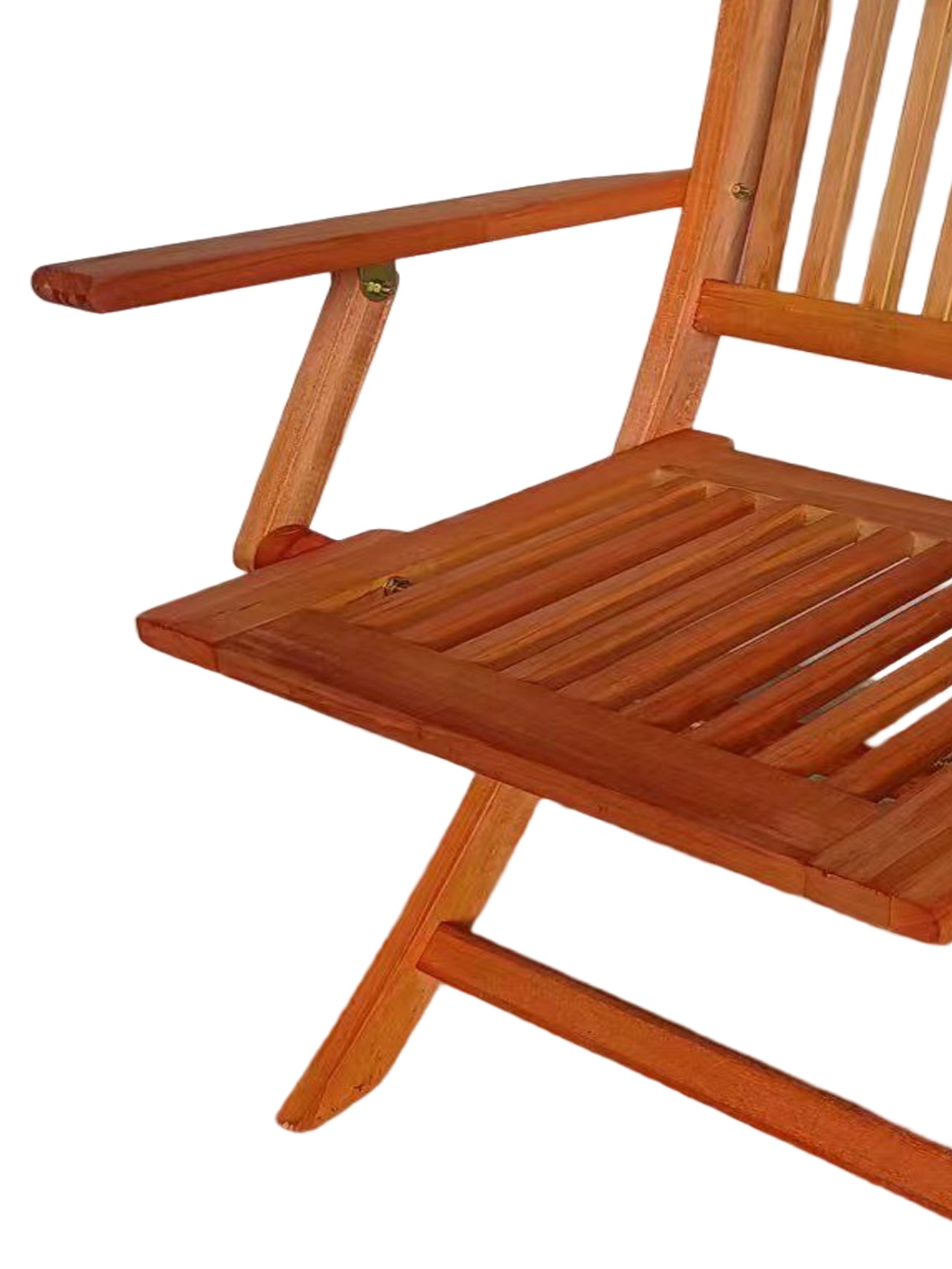 Foldable Patio Dining Set, 4 Folding Chairs, Indoor And Outdoor Universal, Teak