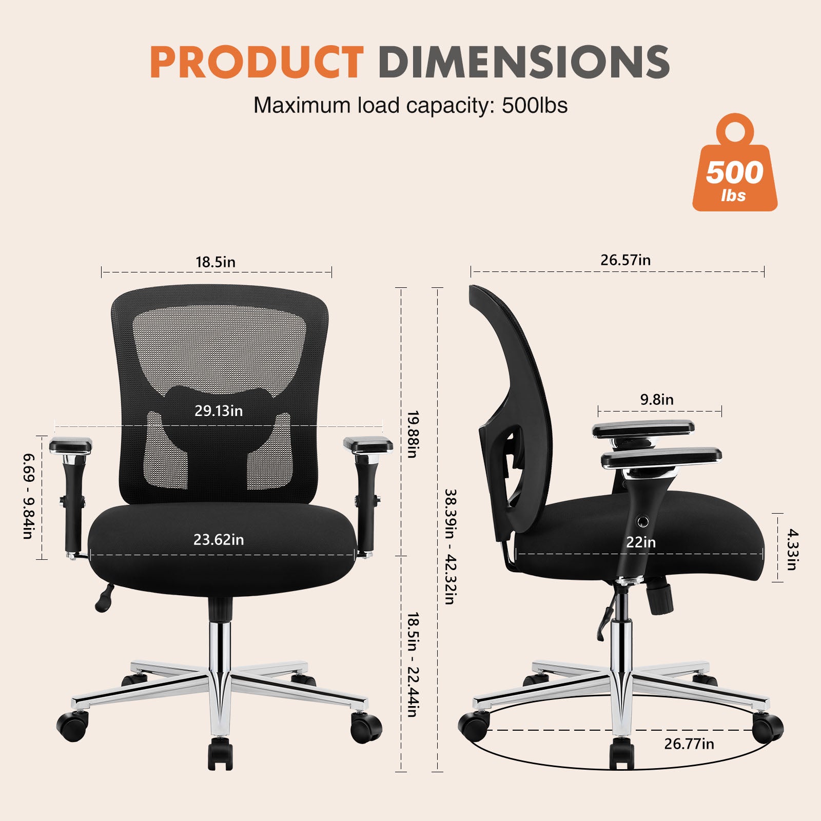A Large And Tall Office Chair