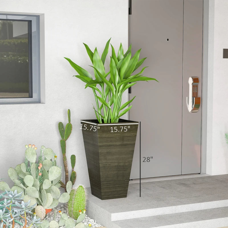 Set Of 3 Tall Planters