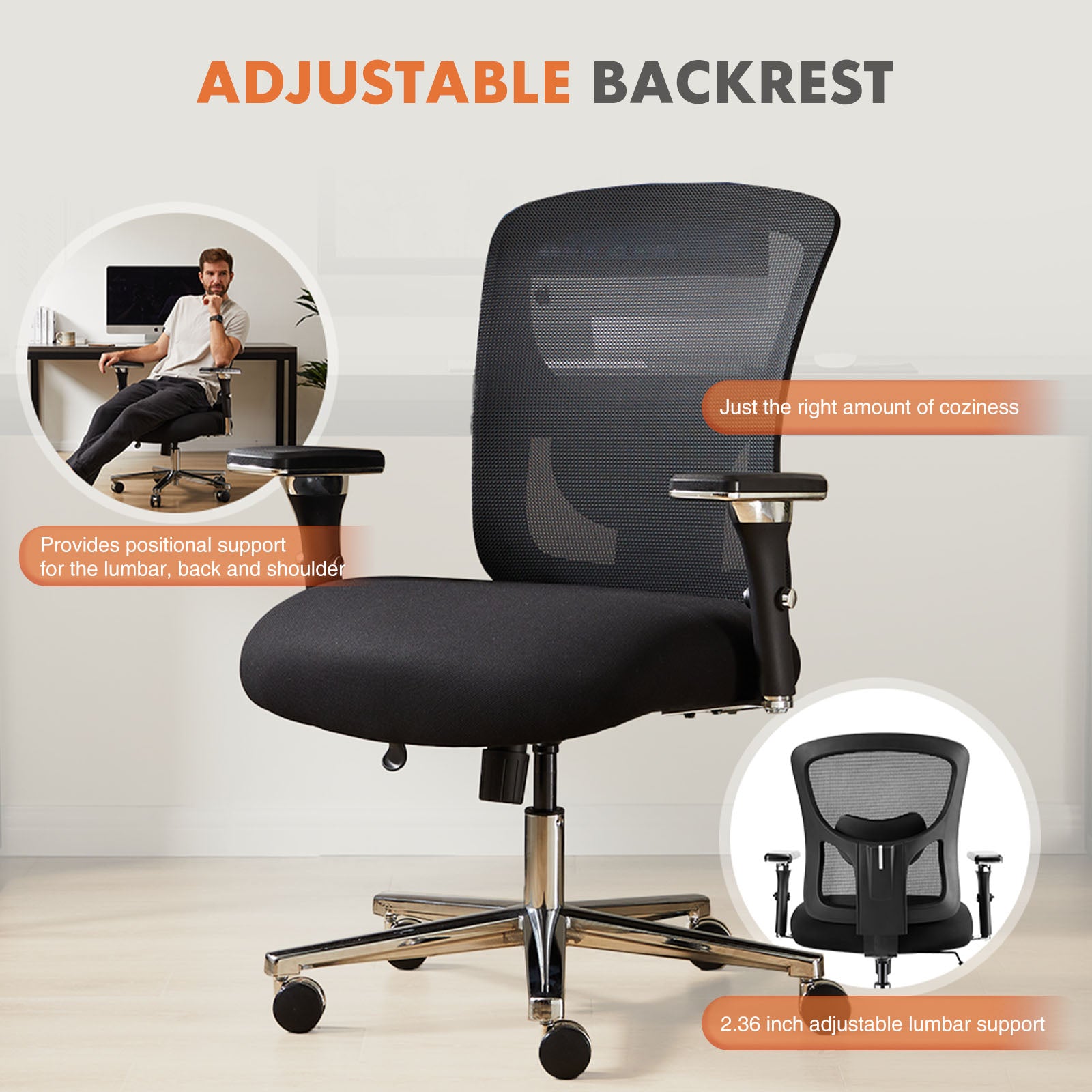 A Large And Tall Office Chair