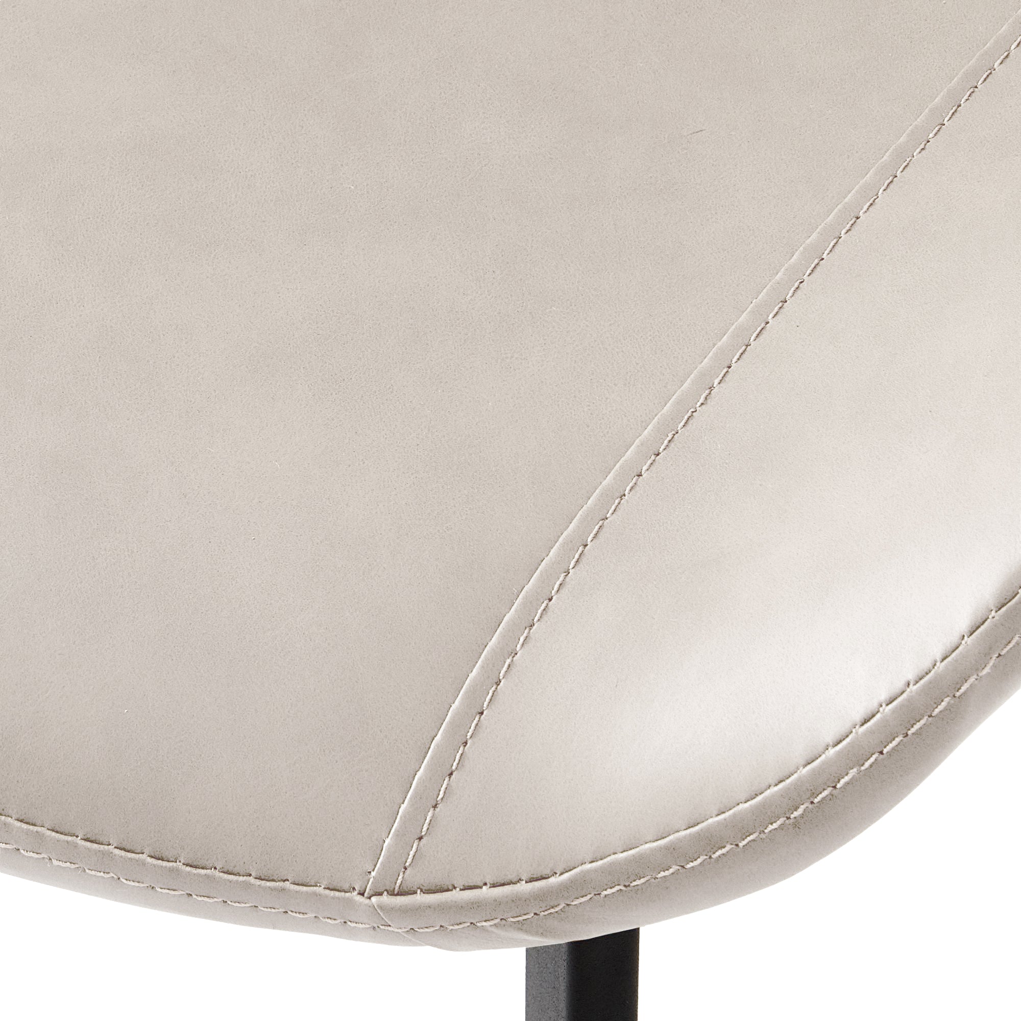 Dining Chairs 2PCS, Modern Kitchen & Dining Room Chairs, Upholstered Faux Leather Cushion Seat And Sturdy Metal Legs
