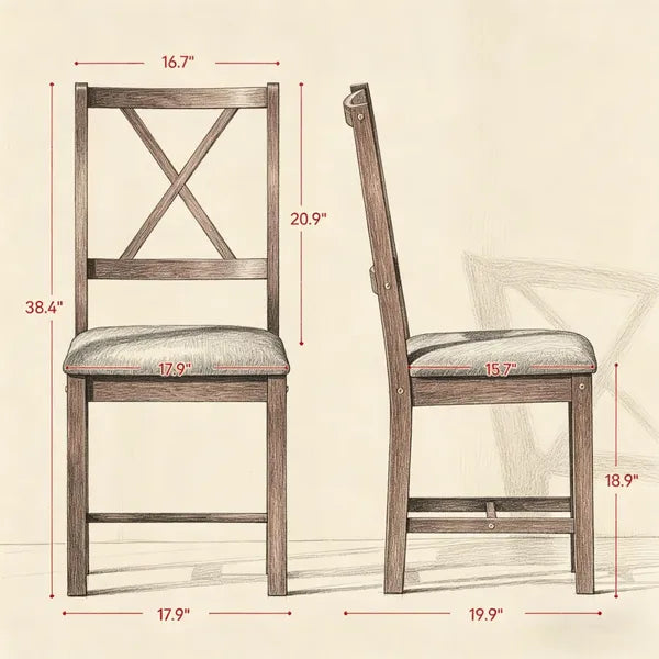 2 Pcs Dining Chair - Only Chairs