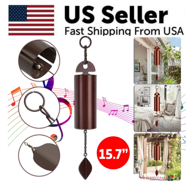 Large Deep Resonance Serenity Metal Bell Heroic Wind Chimes Outdoor Garden Decor